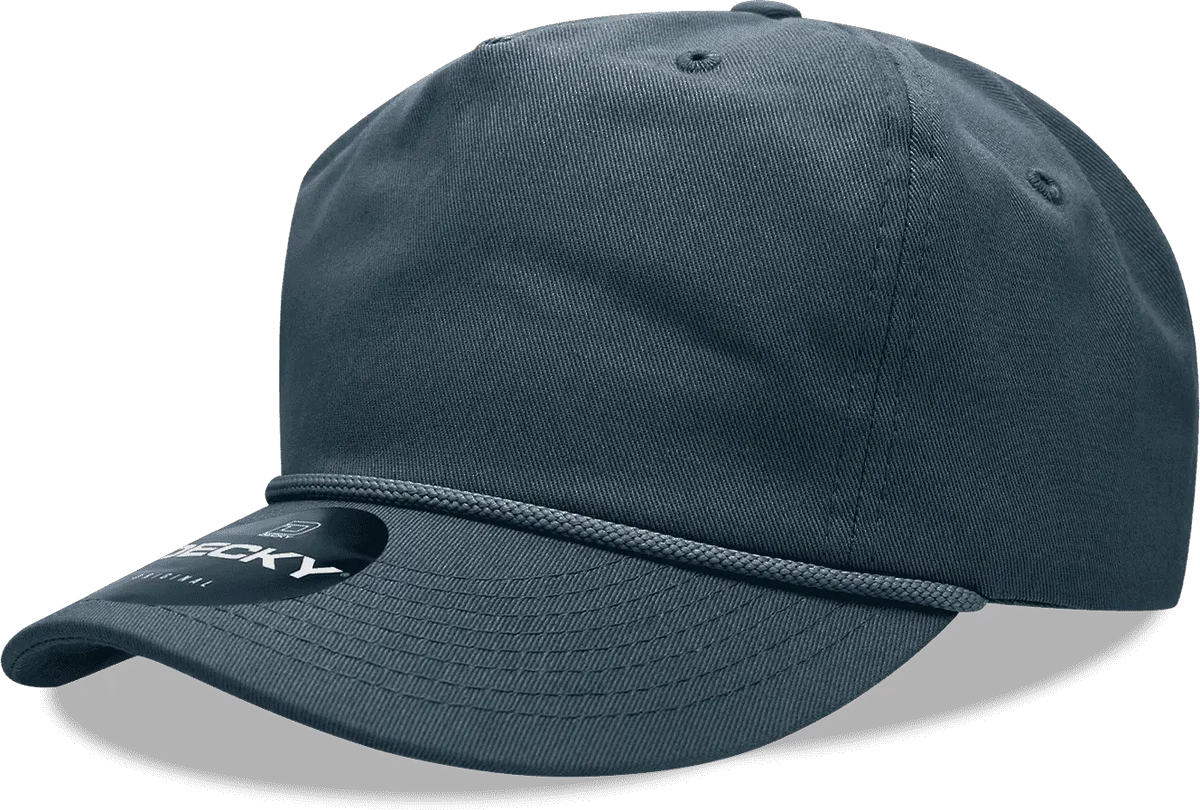 Decky 252 Classic 5 Panel with Rope - Navy