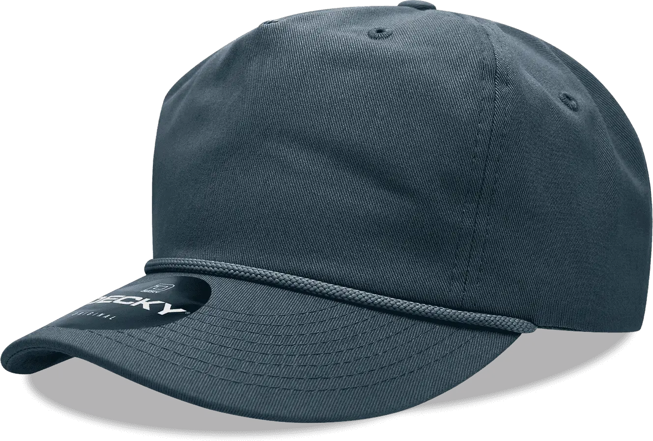 Decky 252 Classic 5 Panel with Rope - Navy