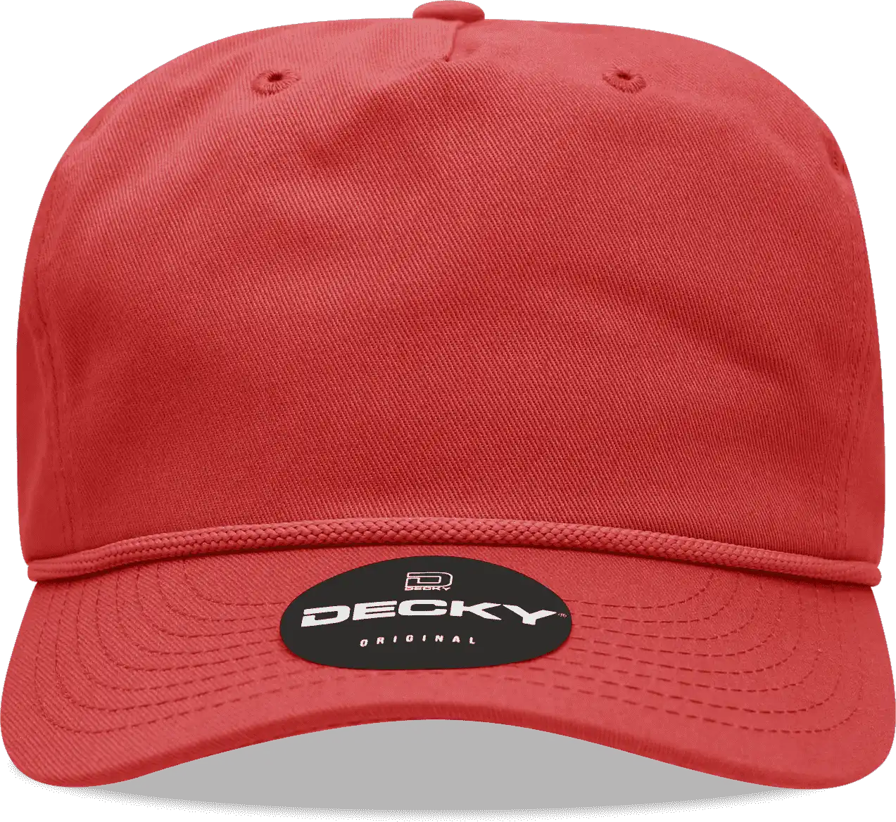 Decky 252 Classic 5 Panel with Rope - Red - one Size Fits Most