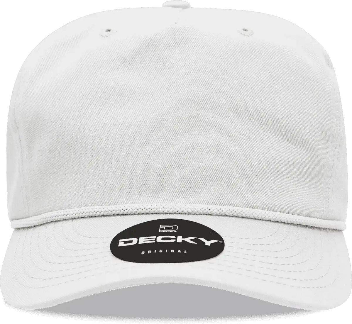 Decky 252 Classic 5 Panel with Rope - White - one Size Fits Most