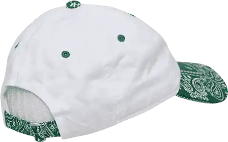 Decky 256 Bandanna Polo Cap - White Kelly Green - one Size Fits Most