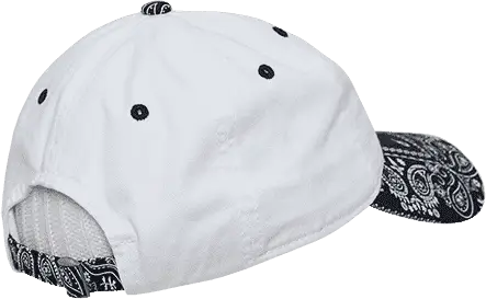 Decky 256 Bandanna Polo Cap - White Navy