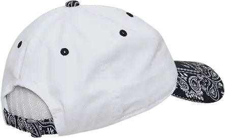 Decky 256 Bandanna Polo Cap - White Navy - one Size Fits Most