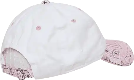 Decky 256 Bandanna Polo Cap - White Pink - one Size Fits Most