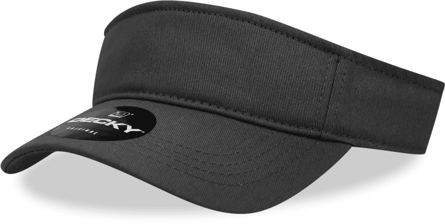 Decky 3001 Sports Visor Black / one Size Fits Most