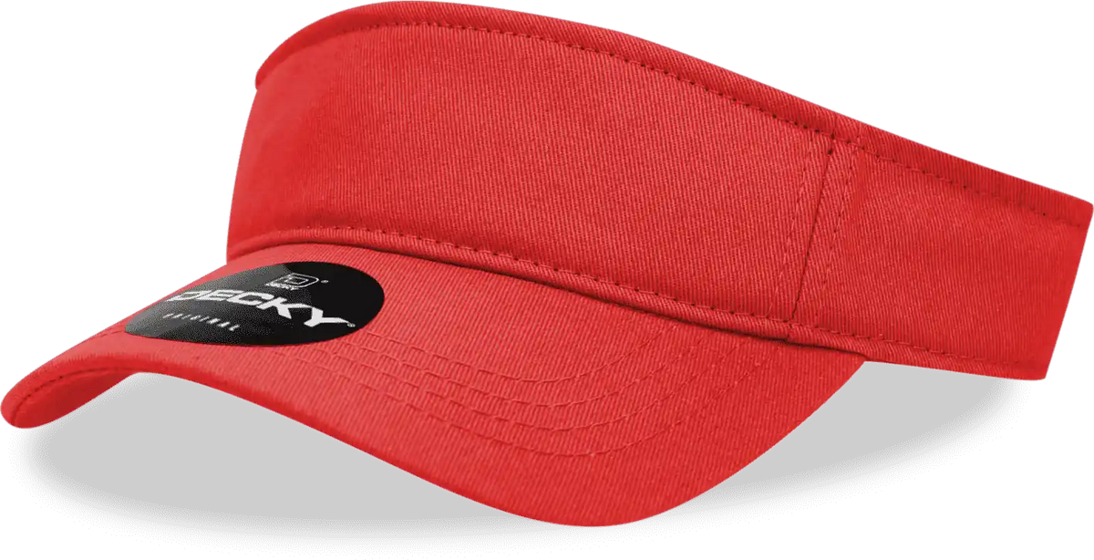 Decky 3001 Sports Visor Red / one Size Fits Most
