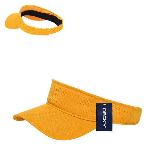 Decky 3014 Mesh Jersey Visor - Gold