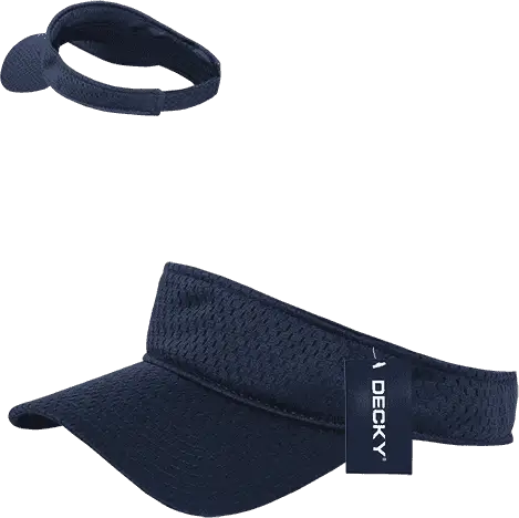 Decky 3014 Mesh Jersey Visor - Navy