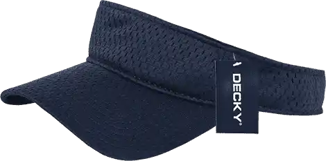 Decky 3014 Mesh Jersey Visor - Navy - one Size Fits Most