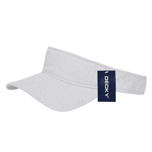 Decky 3014 Mesh Jersey Visor - White