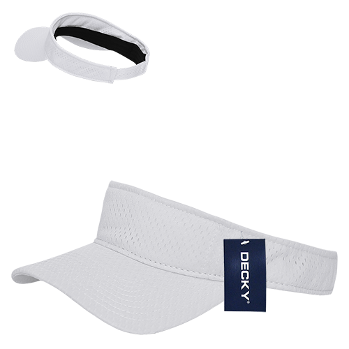 Decky 3014 Mesh Jersey Visor - White