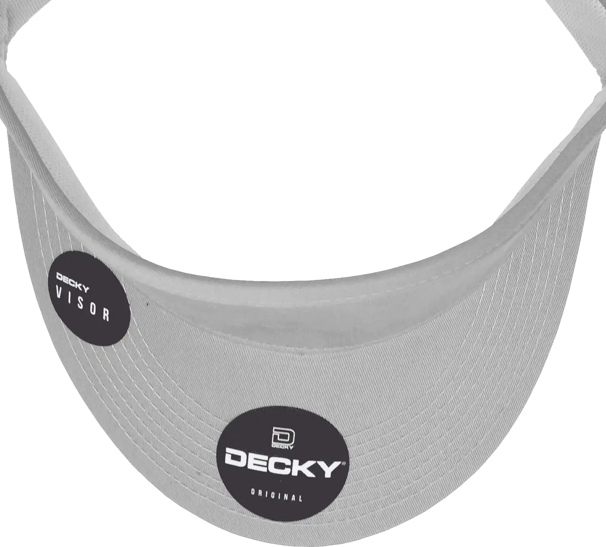 Decky 3015 High Profile Cotton Visor - Gray - one Size Fits Most