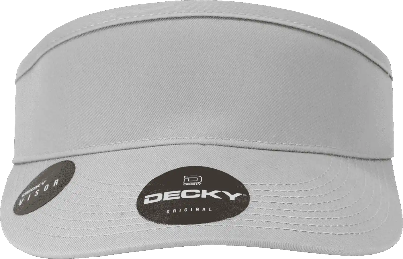 Decky 3015 High Profile Cotton Visor - Gray - one Size Fits Most
