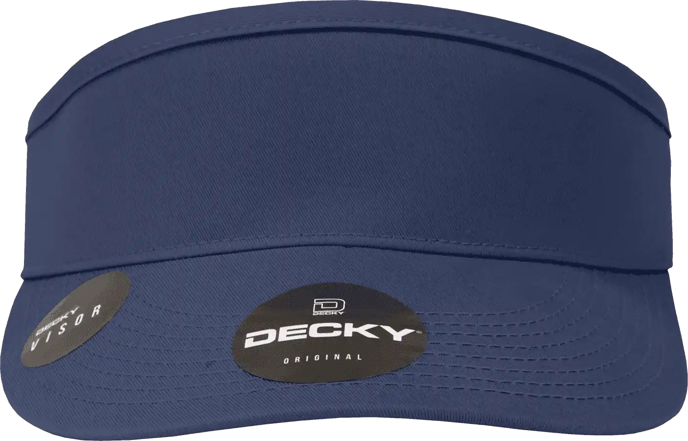 Decky 3015 High Profile Cotton Visor - Navy - one Size Fits Most