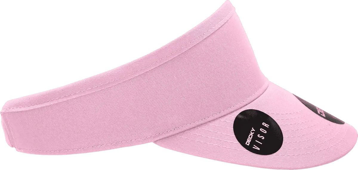 Decky 3015 High Profile Cotton Visor - Pink - one Size Fits Most