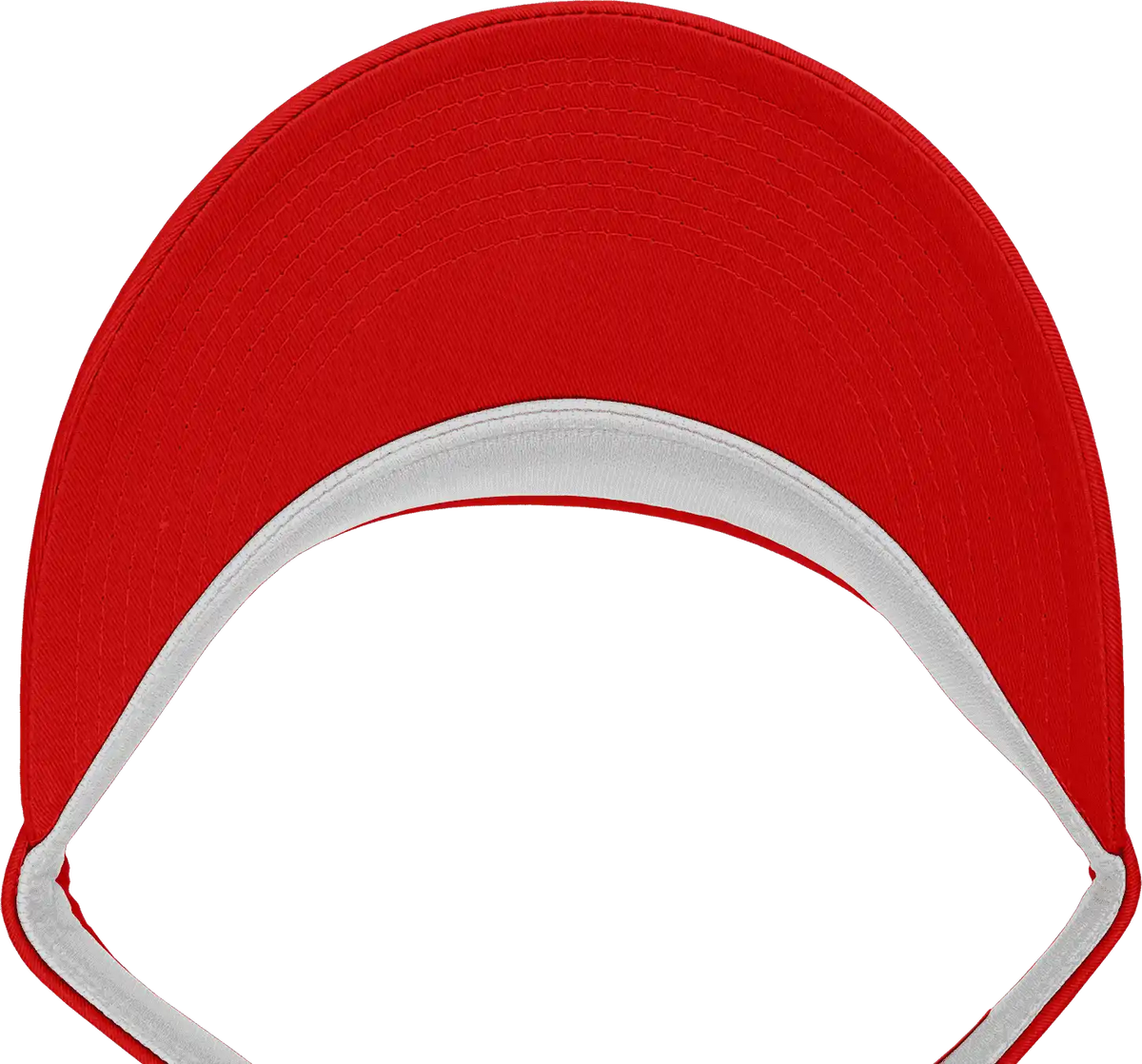 Decky 3015 High Profile Cotton Visor - Red - one Size Fits Most