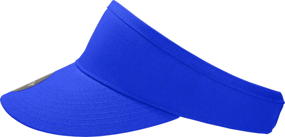 Decky 3015 High Profile Cotton Visor - Royal - one Size Fits Most