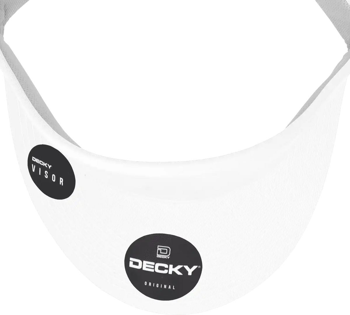 Decky 3015 High Profile Cotton Visor - White - one Size Fits Most