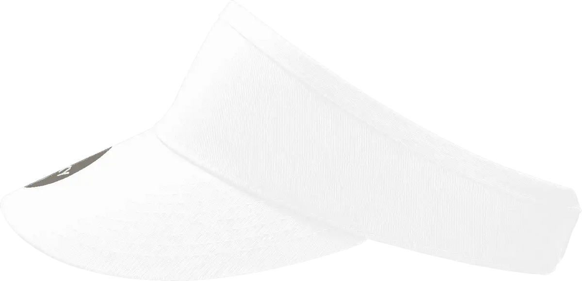 Decky 3015 High Profile Cotton Visor - White - one Size Fits Most
