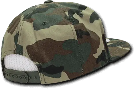 Decky 360 Ripstop Snapback Cap - Woodland Camo - one Size Fits Most