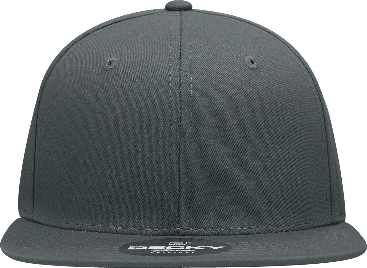 Decky 361 Cotton Snapback Cap - Charcoal