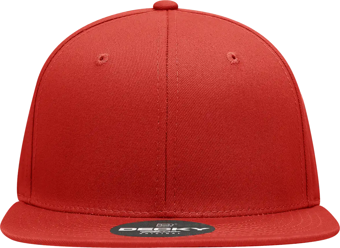 Decky 361 Cotton Snapback Cap - Red - one Size Fits Most