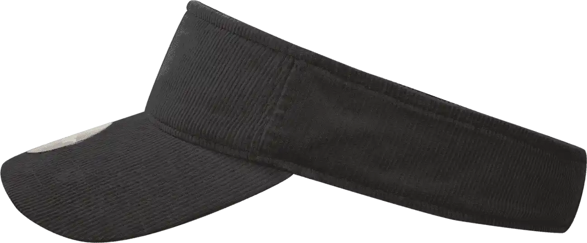 Decky 4004 Corduroy Visor - Black - one Size Fits Most