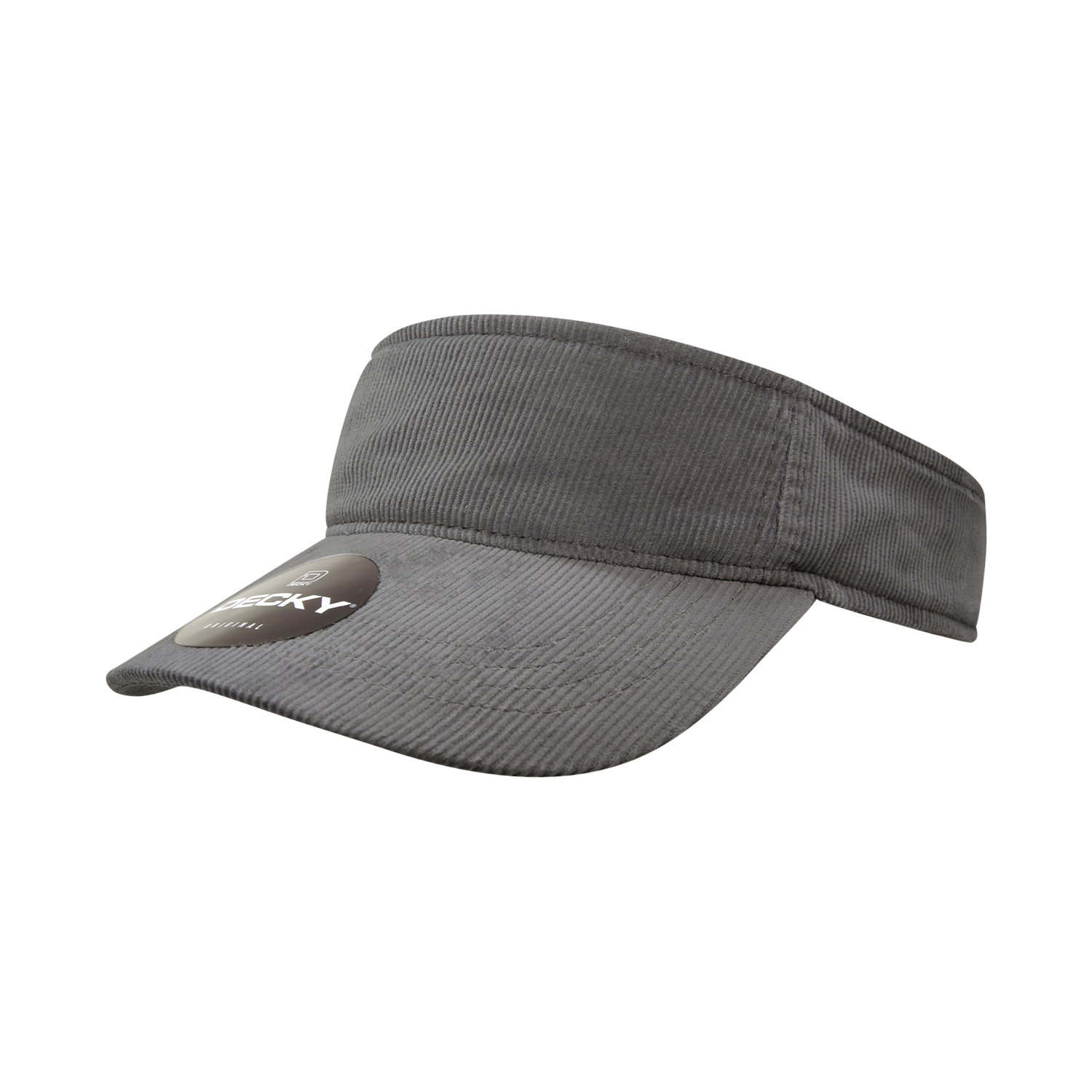 Decky 4004 Corduroy Visor - Charcoal