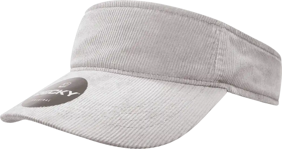 Decky 4004 Corduroy Visor - Gray - one Size Fits Most