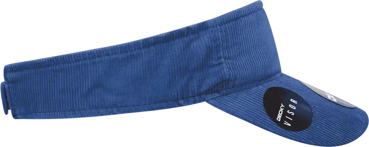 Decky 4004 Corduroy Visor - Navy - one Size Fits Most