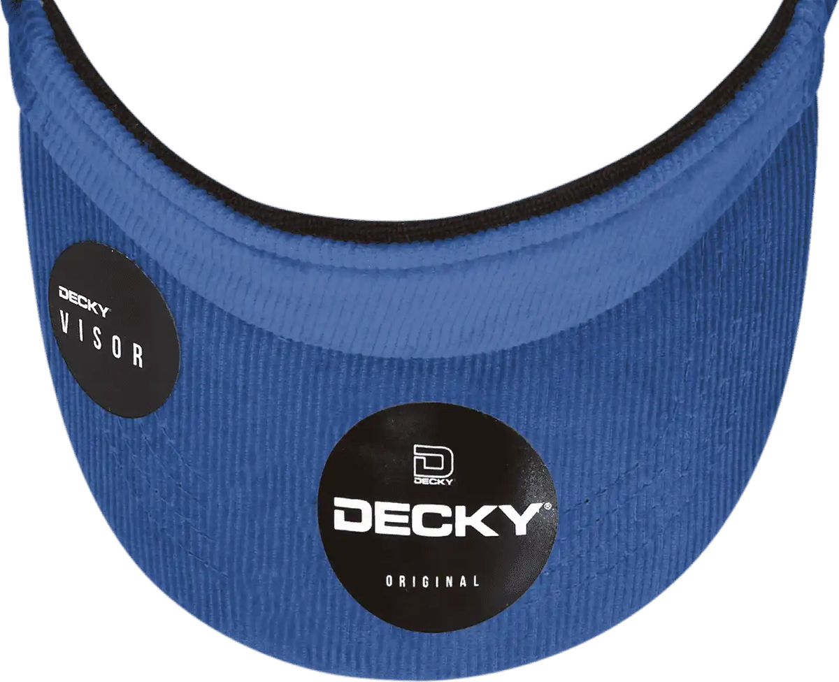 Decky 4004 Corduroy Visor - Navy - one Size Fits Most