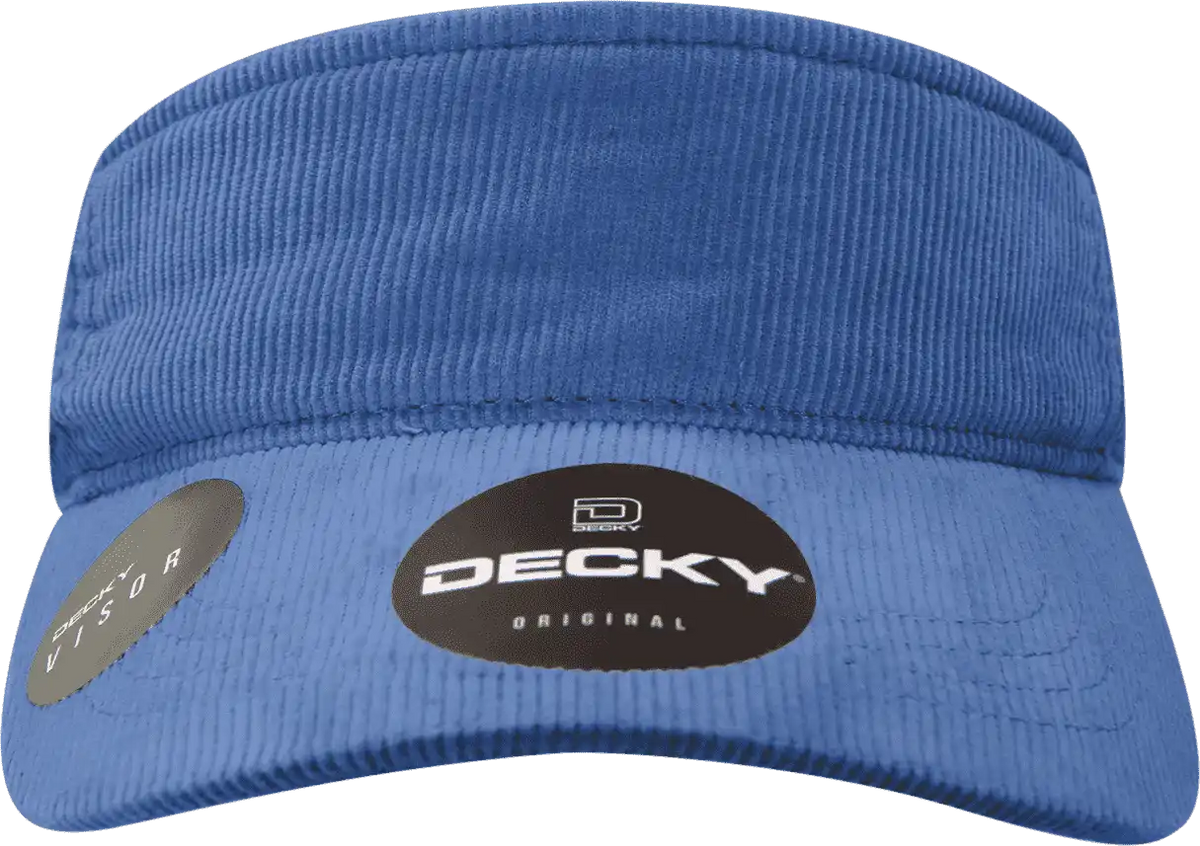 Decky 4004 Corduroy Visor - Navy - one Size Fits Most