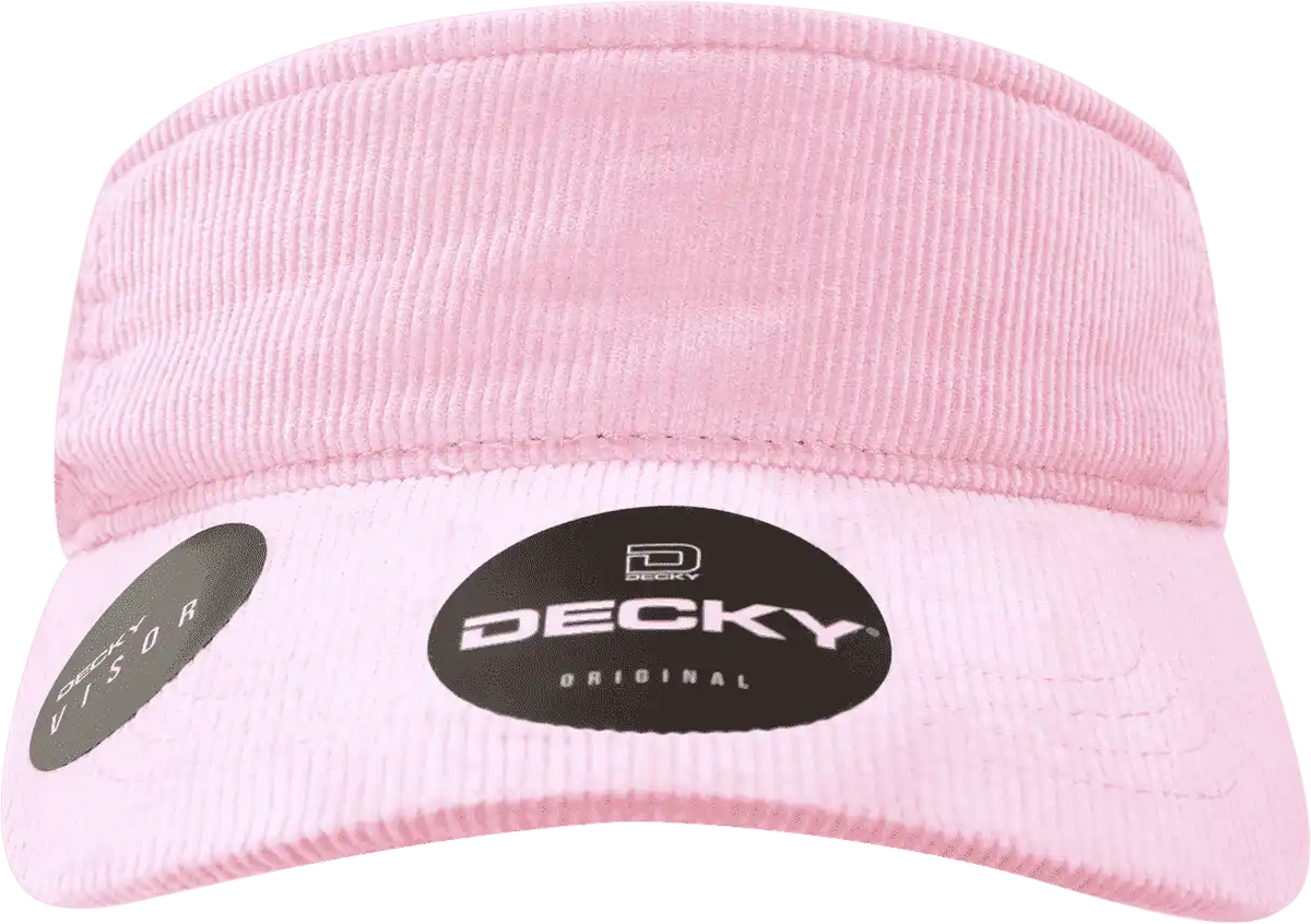 Decky 4004 Corduroy Visor - Pink - one Size Fits Most