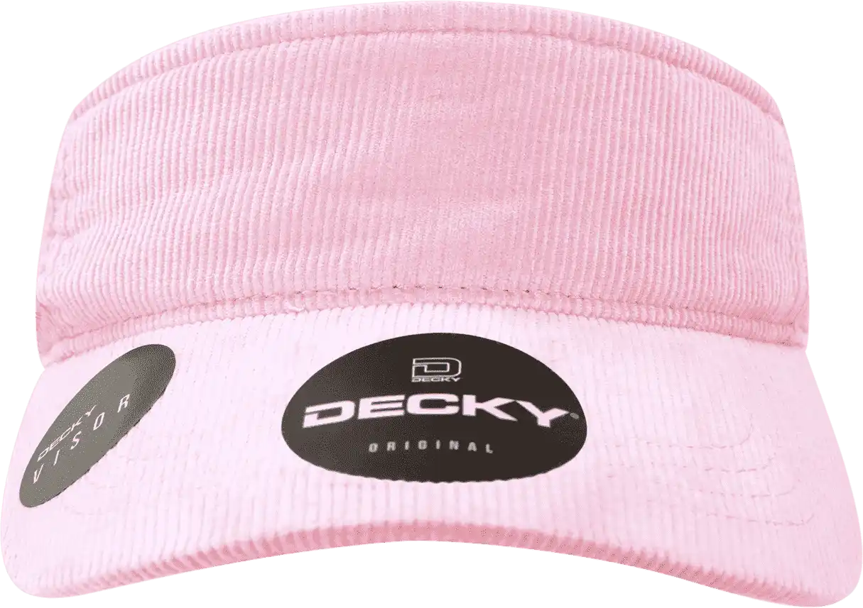 Decky 4004 Corduroy Visor - Pink - one Size Fits Most
