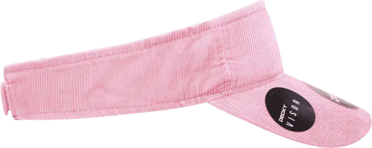 Decky 4004 Corduroy Visor - Pink - one Size Fits Most