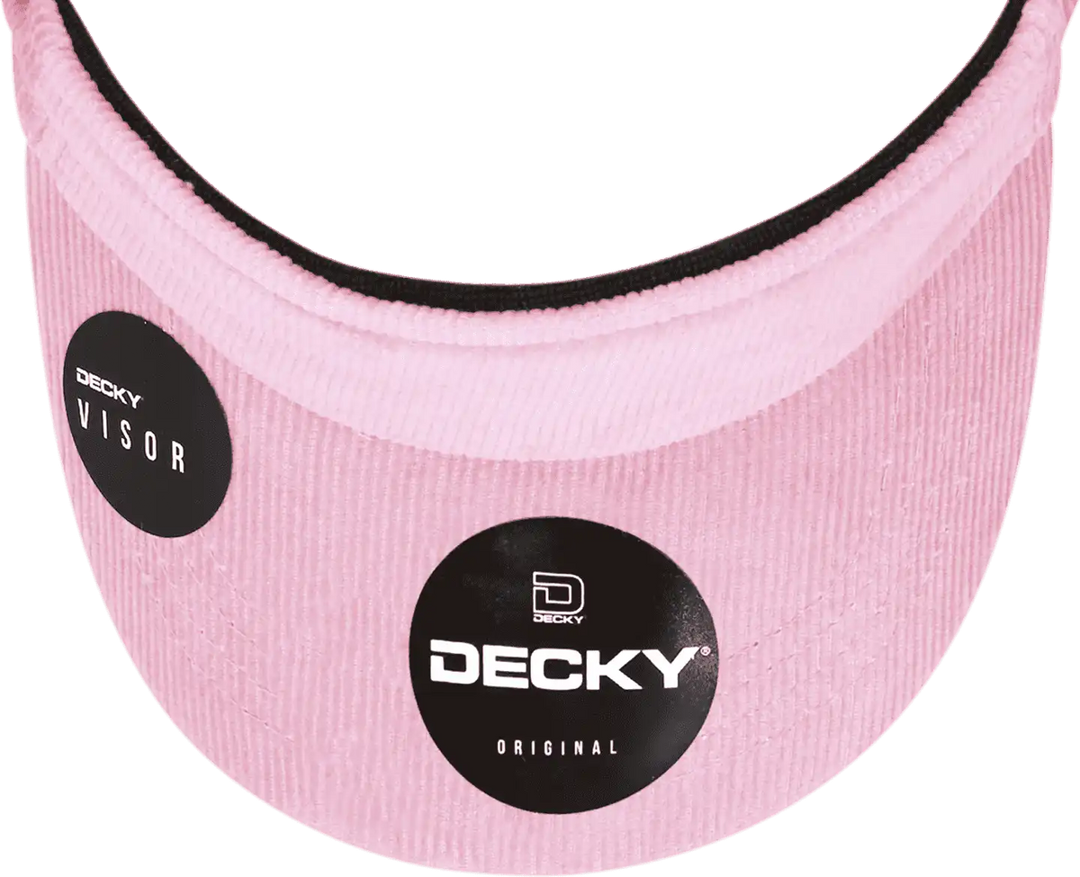Decky 4004 Corduroy Visor - Pink - one Size Fits Most
