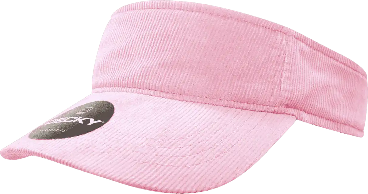 Decky 4004 Corduroy Visor - Pink - one Size Fits Most
