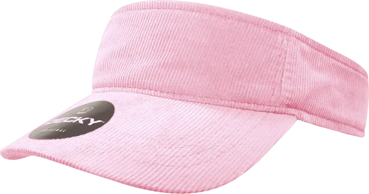 Decky 4004 Corduroy Visor - Pink - one Size Fits Most