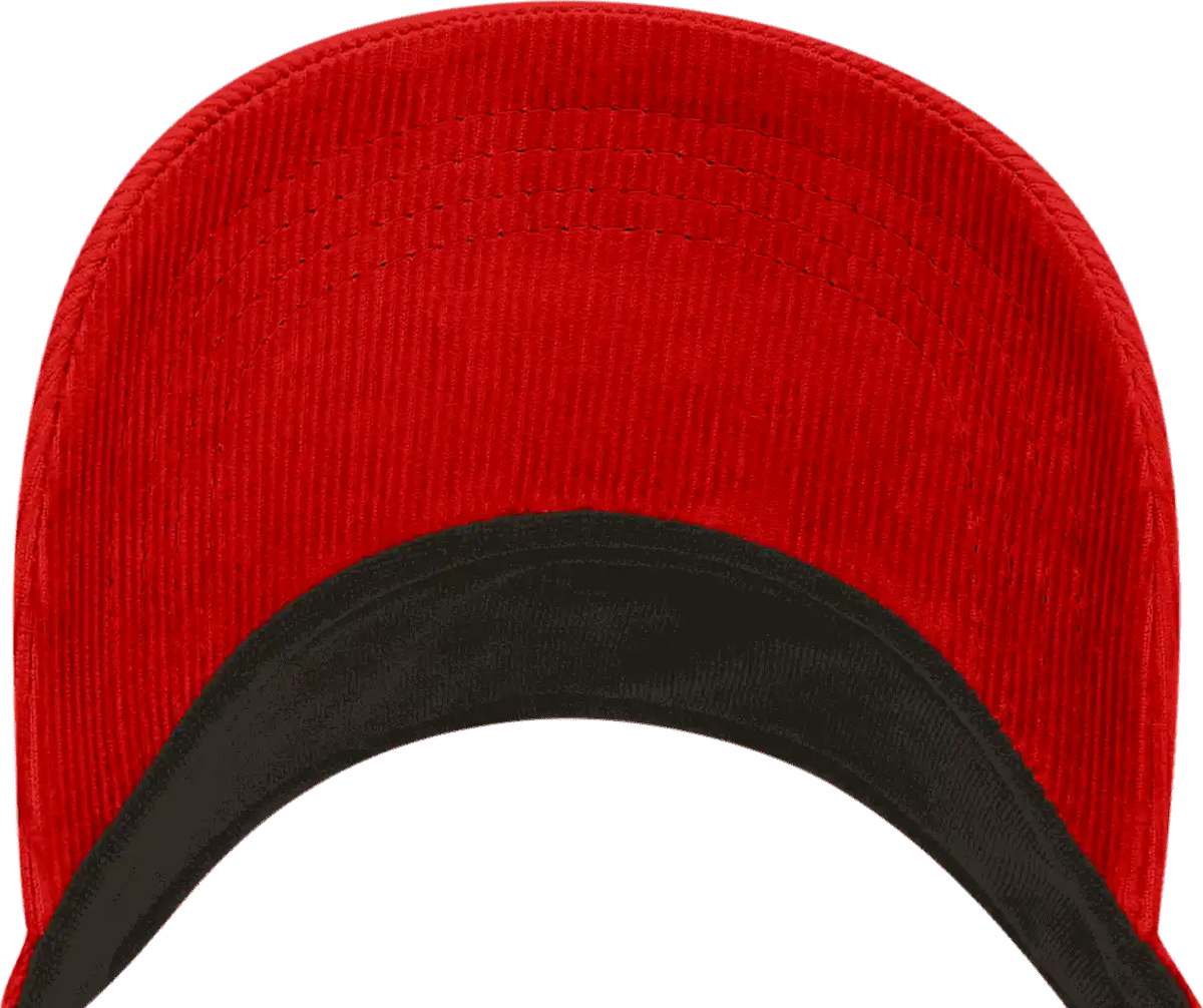 Decky 4004 Corduroy Visor - Red - one Size Fits Most