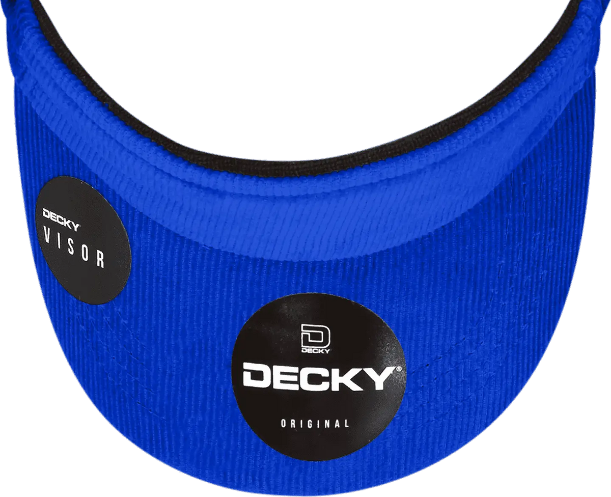 Decky 4004 Corduroy Visor - Royal