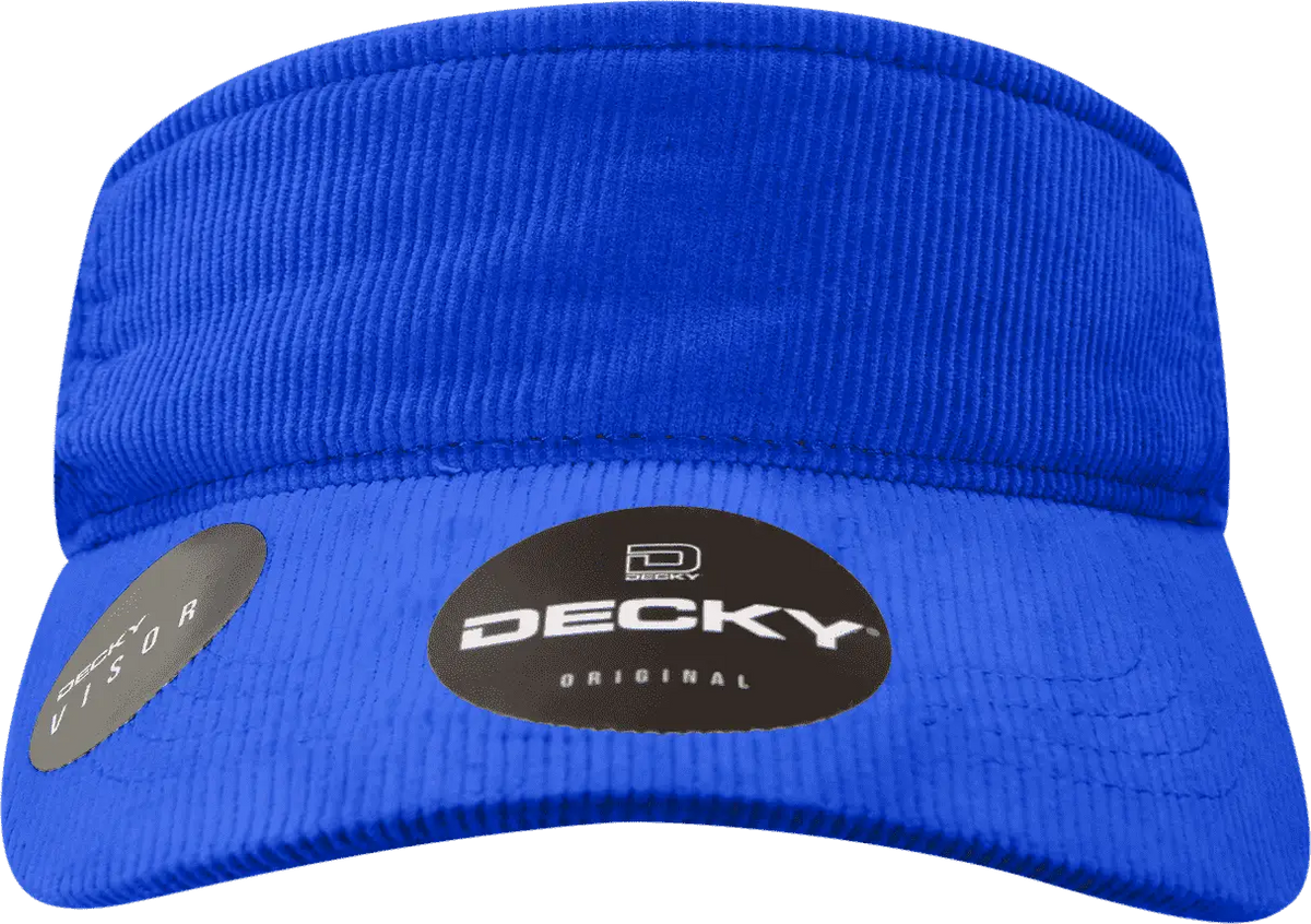 Decky 4004 Corduroy Visor - Royal
