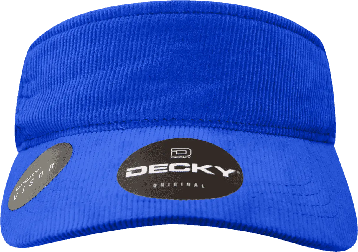 Decky 4004 Corduroy Visor - Royal