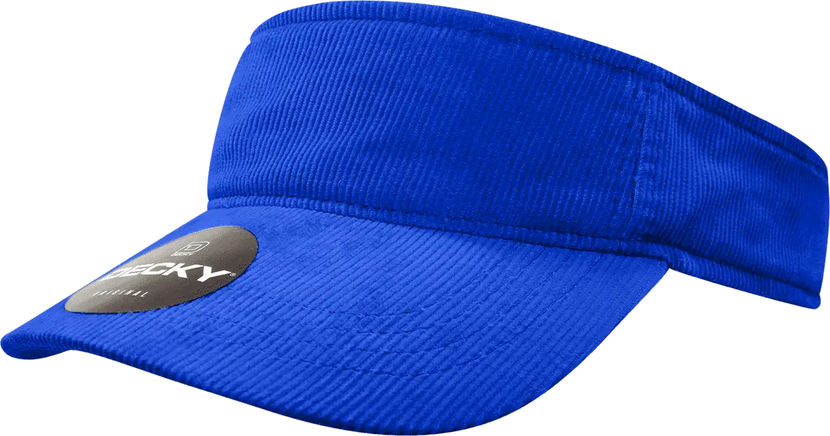 Decky 4004 Corduroy Visor - Royal
