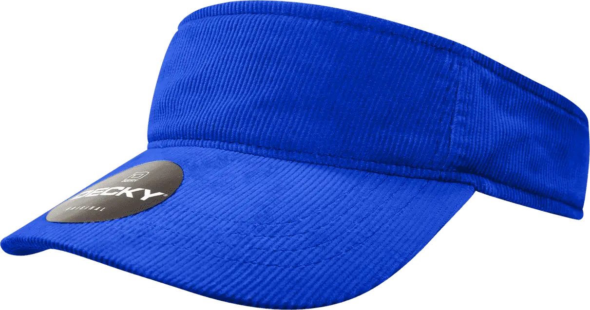 Decky 4004 Corduroy Visor - Royal