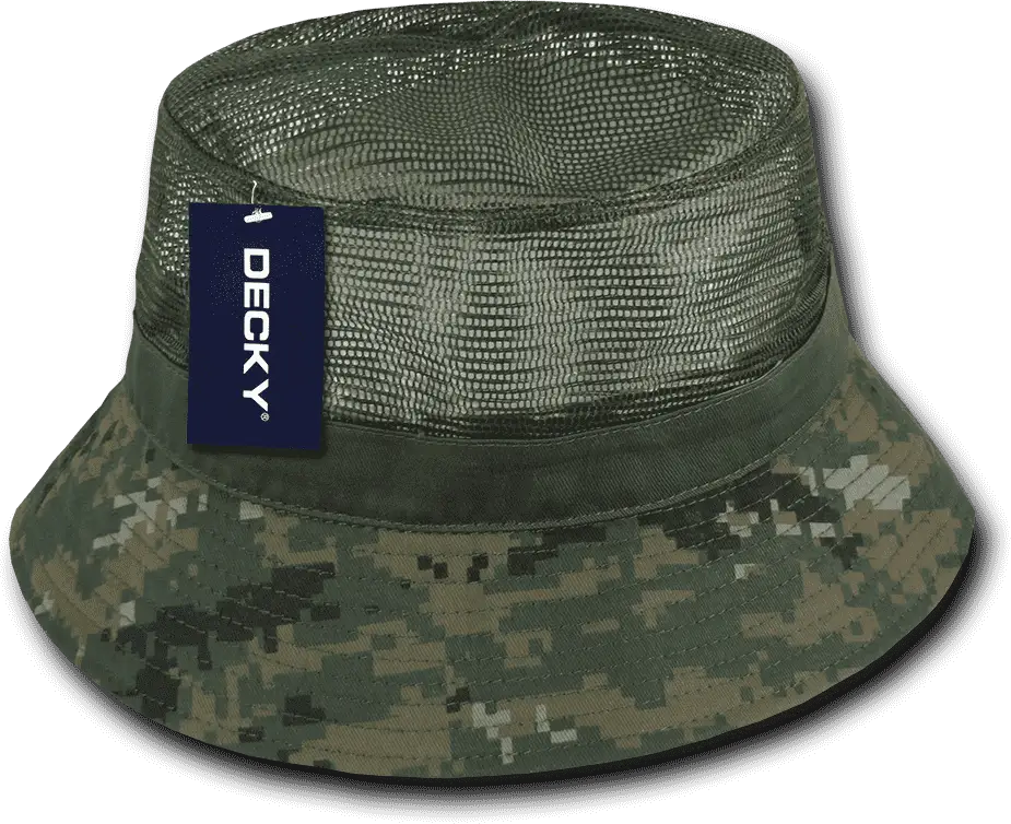 Decky 458 Mesh Bucket Hat - Mcu Camo