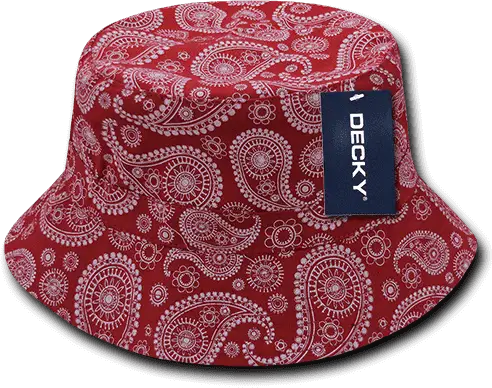 Decky 459 Paisley Bucket Hat - Red
