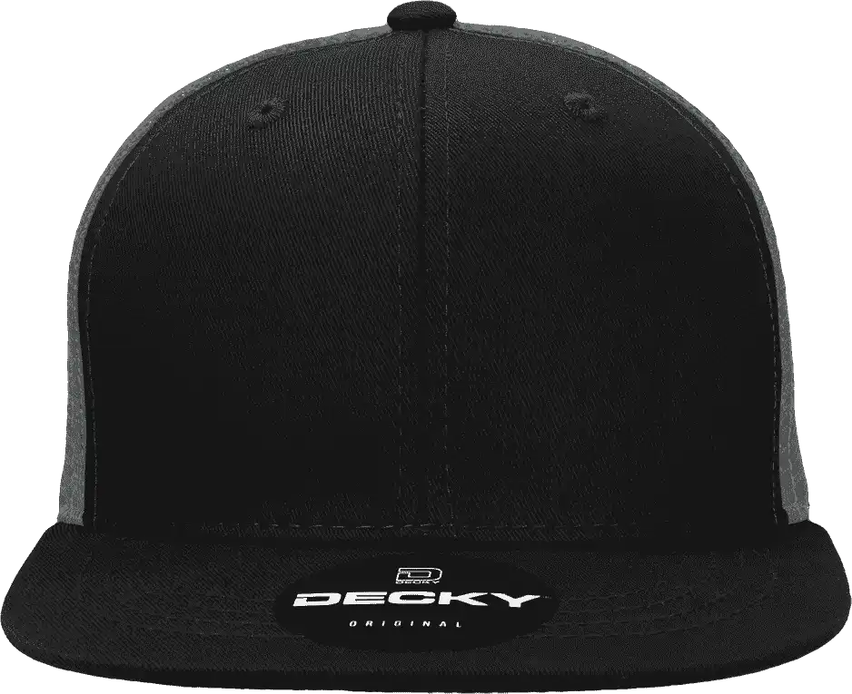 Decky 5010 6 Panel Youth Trucker Cap - Black Charcoal - Dark Gray / one Size Fits Most