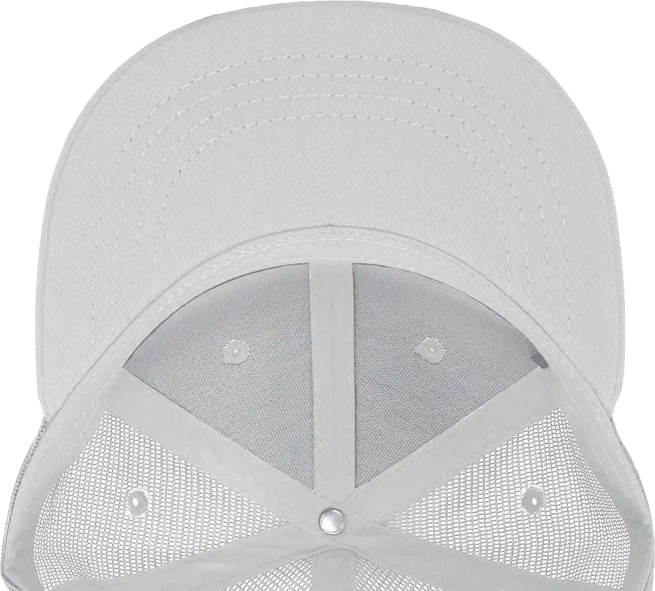 Decky 5010 6 Panel Youth Trucker Cap - White - one Size Fits Most