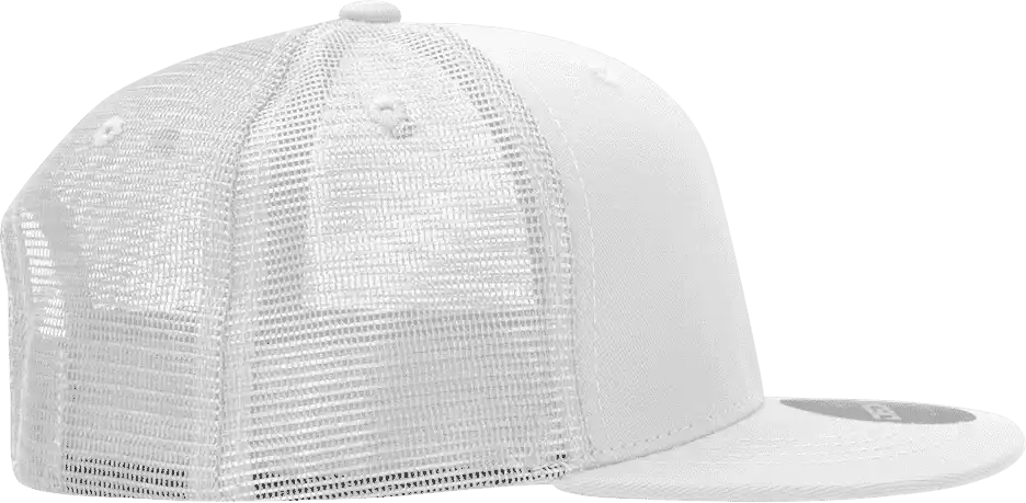 Decky 5010 6 Panel Youth Trucker Cap - White - one Size Fits Most