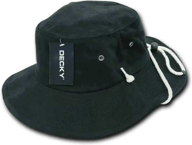 Decky 510 Aussie Hat Plain - Black - S/m